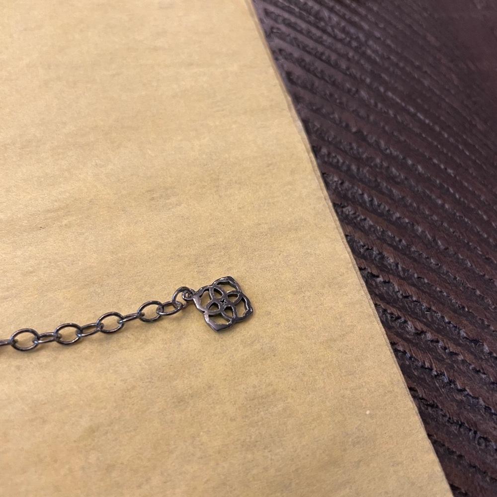Kendra Scott Gunmetal Black Drusy Necklace - Picture 5 of 5